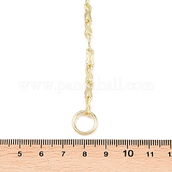 Латунные цепочки с одним звеном и лариаты&nbsp;NJEW-H087-02G
