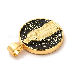 Эко-подвески с покрытием из латуни и эмали&nbsp;KK-F851-06G-03