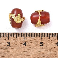 Säulenperlen aus natürlichem Karneol (gefärbt und erhitzt).&nbsp;GG-D002-13G-02