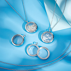 Набор для самостоятельного изготовления ожерелья-кулона из нержавеющей стали 304 в виде купола&nbsp;STAS-DR0001-02P