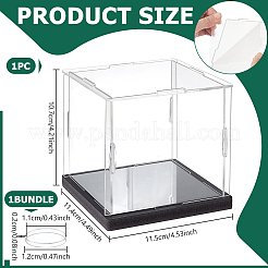 Caja de almacenamiento con placa de alta penetración de plástico orgánico y lámina de expansión de PVC en la parte inferior&nbsp;AJEW-WH0650-43A