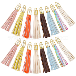 16 colgante de borla de piel sintética de 8 colores&nbsp;FIND-CL0001-72