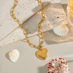 Ожерелья с подвеской в форме сердца из нержавеющей стали 304 для женщин&nbsp;JD8582