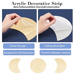 Акриловое зеркало фазы луны декор стены&nbsp;DIY-WH0167-60B