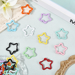 20 шт. 10-х цветные литые карабины для ключей&nbsp;FIND-SC0017-47