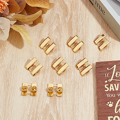 4 пара брошей из сплава&nbsp;JEWB-BC0001-13G