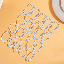 Тема рамки этикетки трафареты для резки углеродистой стали&nbsp;DIY-WH20007-66