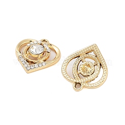 Подвески со стразами из сплава с ультрафиолетовым покрытием&nbsp;ALRI-N058-05KCG