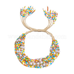 Браслеты из плетеных бусин в богемном стиле&nbsp;FS-WG2B627-01