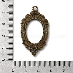 Старинные тибетские стиль сплава подвеска кабошон ободок открыть сеттинги задних&nbsp;TIBEP-M018-40AB-NF
