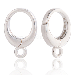2 шт. 925 кольца-затвора из стерлингового серебра с родиевым покрытием&nbsp;STER-SC0001-50