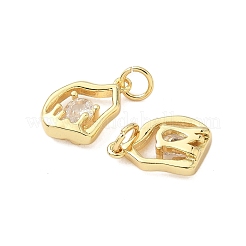 Латунные микро проложить кубического циркония подвески&nbsp;KK-Z120-12G