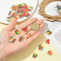 30шт 5 стиля подвески из сплава с эмалью&nbsp;ENAM-FS0004-30