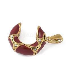 Подвески из нержавеющей стали 304 со стразами&nbsp;STAS-P408-16G