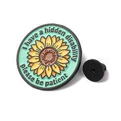 Sonnenblumen-Anstecknadel mit versteckter Behinderung&nbsp;JEWB-A038-09EB