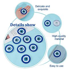 Ткань с рисунком сглаза PATC-WH0011-14
