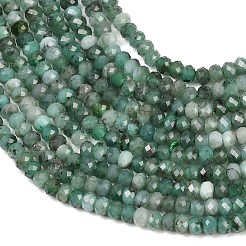 Натуральные изумрудные бисерные пряди&nbsp;G-B175-A19-2x3mm