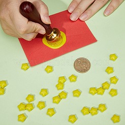 200 pezzo di particelle di ceralacca a forma di stella&nbsp;DIY-CP0009-30