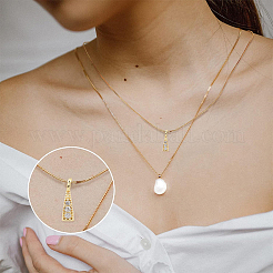 10 шт. Латунные подвески с микропаве&nbsp;ZIRC-YW0001-28