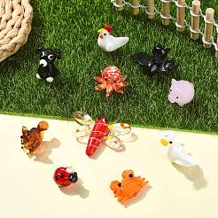 10 pièces 10 styles perles de chalumeau faites à la main&nbsp;LAMP-CJ0005-16