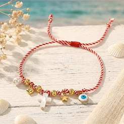 Регулируемые браслеты из латунных звеньев и подвесок.&nbsp;CW8626