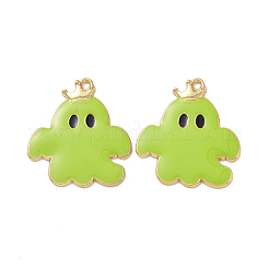 Pendentifs en émail d'alliage de placage de support de thème d'halloween&nbsp;PALLOY-O109-45LG