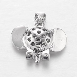 Латунные микро проложить кубического циркония подвески&nbsp;ZIRC-L035-33P-FF