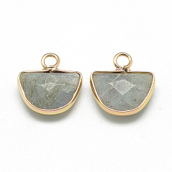 Полукруглые подвески из натурального лабрадорита&nbsp;X-G-Q965-06