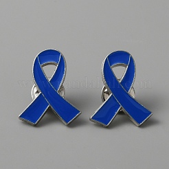 Pasador de esmalte de cinta de conciencia&nbsp;JEWB-WH0029-29A
