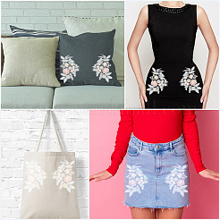 Кружевное вышивальное швейное волокно&nbsp;PATC-WH20021-001C