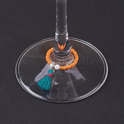 Natura howlite wine glass charms&nbsp;AJEW-JO00167-03