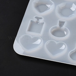 Parfümflasche/Herz Cabochon DIY Silikonformen&nbsp;X1-DIY-F139-02