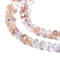 Стеклянные бусины с гальваническим покрытием &nbsp;EGLA-T020-12E