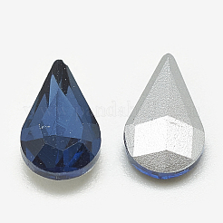Cabujones de cristal con rhinestone&nbsp;RGLA-T082-5x8mm-13