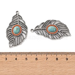 Anhänger im böhmisch-tibetischen Stil aus Legierung&nbsp;FIND-T074-11AS