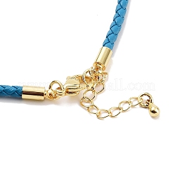 Изготовление плетеных круглых браслетов из искусственной кожи&nbsp;BJEW-H610-01G-13