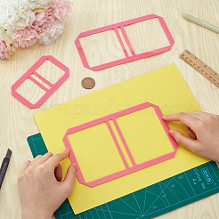 3 Stück 3 Stile Acryl-Haftnotizen Buchbindeanleitung Vorlage&nbsp;DIY-WH0622-192