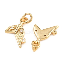 Adornos de latón micropavé de circonia cúbica&nbsp;KK-Q085-01C-G