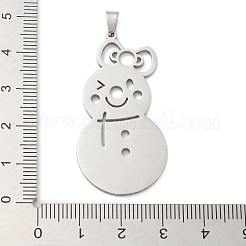Pendentifs en acier inoxydable 304 sur le thème de Noël&nbsp;STAS-Q005-01P-05