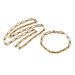 Schmucksets aus Gliederketten aus Edelstahl 304&nbsp;SJEW-L199-14G