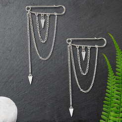 2 шт. коническая булавка из цинкового сплава&nbsp;JEWB-SP0001-03