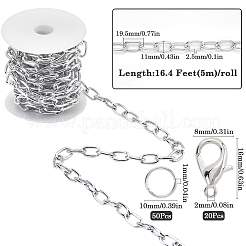 Наборы для самостоятельного изготовления цепочек из оксидированного алюминия&nbsp;DIY-SP0001-87B-S