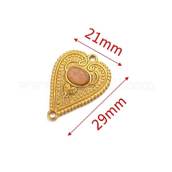 Подвески-сердечки из нержавеющей стали с паве&nbsp;PW-WG0EEB2-05