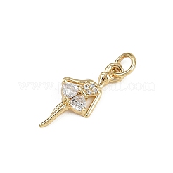 Ottone micro spianare pendenti zirconi&nbsp;LS-KK-D409-42G-B