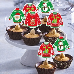 8 Stück Cupcake-Topper mit hässlichem Pullover.&nbsp;PW-WG1075E-01