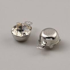 Ottone micro spianare fascino zirconi&nbsp;X-KK-WH0062-112D-P