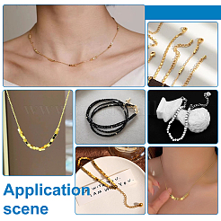 300 шт. латунные разделительные бусины&nbsp;FIND-UN0015-46G