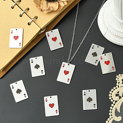 12 шт. 2 стиля эмалевых подвесок из нержавеющей стали 304&nbsp;STAS-SC0010-60