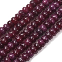 Hilos de abalorios de jade blanco natural&nbsp;G-E507-01-04