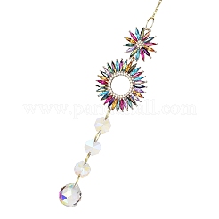 Подвесные украшения из горного хрусталя из сплава&nbsp;LS-HJEW-E012-02G-03